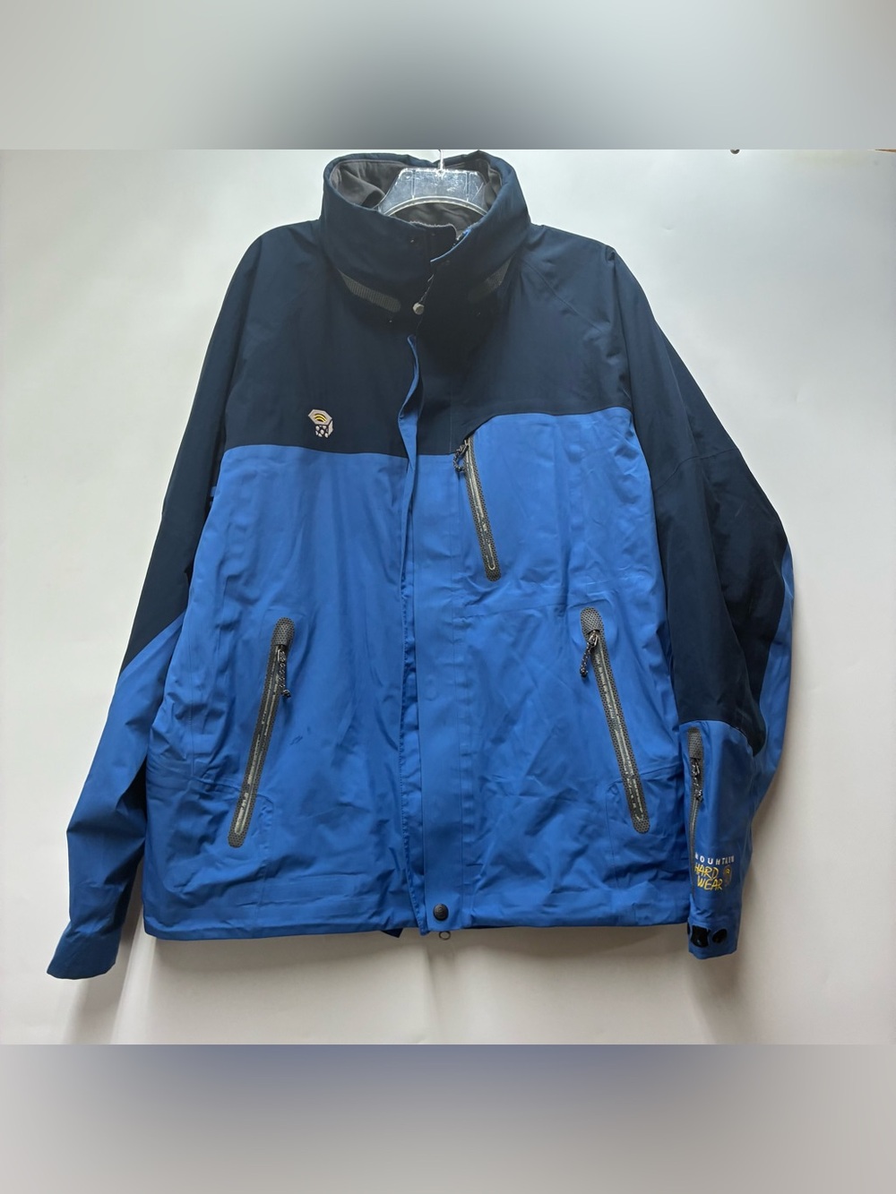 Mountain Hardwear Mens Large Gore-Tex Pro Shell Jacket Blue Waterproof Ski Snow